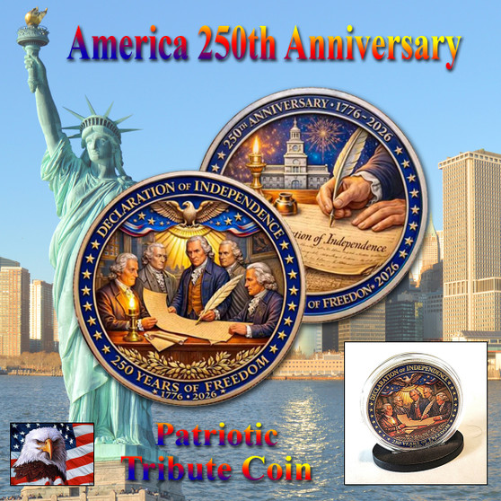 America 250 1 Oz. Tribute Coin - Signing The Declaration
