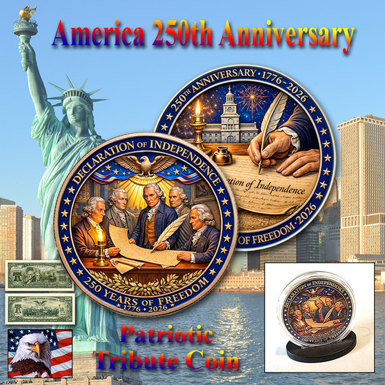 America 250 1 Oz. Tribute Coin - Signing The Declaration