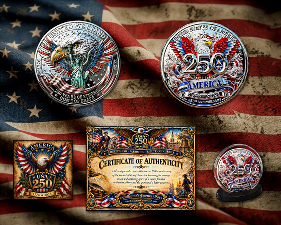 America 250 1 Oz. Tribute Coin - Majestic Eagles