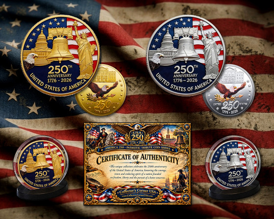 America 250 Patriotic Gold & Silver 2 Coin Set