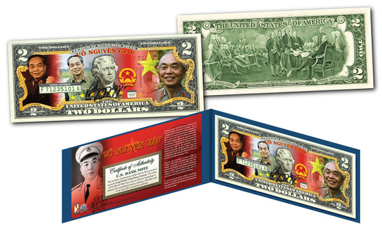Vo Nguyen Giap Vietnam Icon & General Commemorative $2 Bill