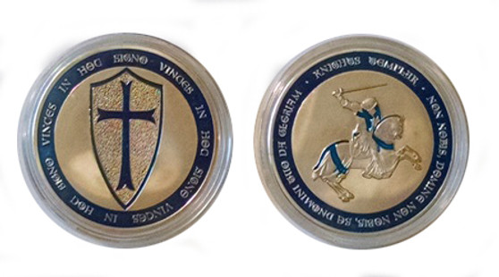 Knights Templar Gold Medal - Type Blue