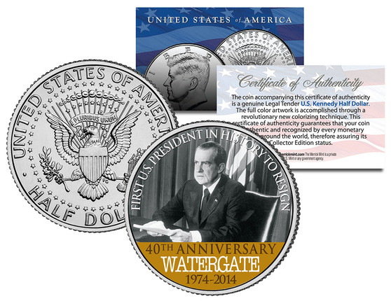 Nixon Resigns 40th Anniversary 2014 JFK Half Dollar
