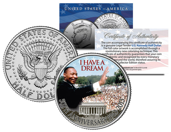 Martin Luther King "I Have A Dream" JFK Half
