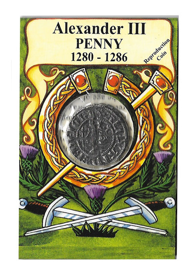 Alexander III 1280-1286 AD Penny Replica Coin
