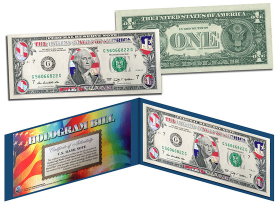 Hologram Stars-N-Stripes Flag $1 Bill