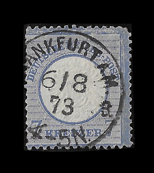 1872 #26 Large Shield 7 Kreuzer Cancelled #2