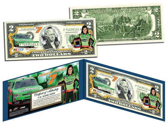 Danica Patrick Deluxe Commemorative $2 Bill