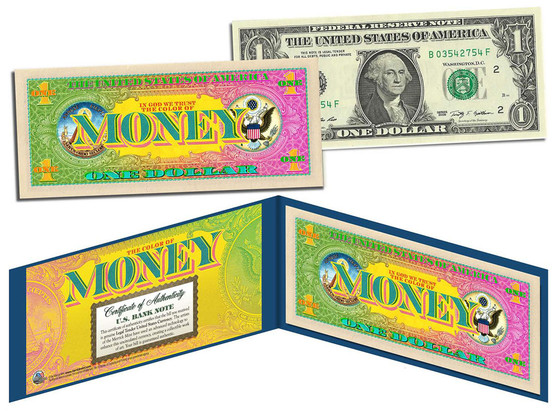 The Color Of Money $1 Bill