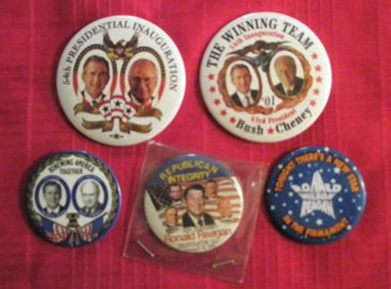 Republican 5 Pinback Set