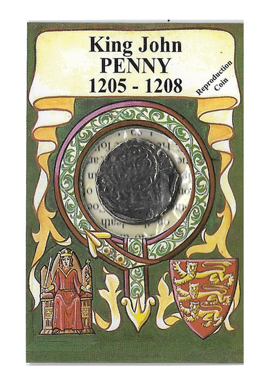 King John 1205-1208 AD Penny Replica Coin