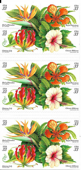 1999 #3310 Tropical Flowers