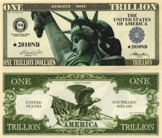 Set of 20 Trillion Dollar Bills