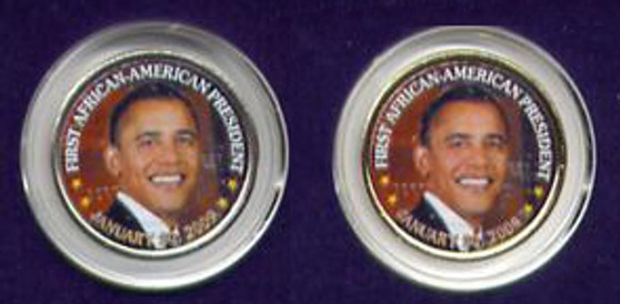 Barack Obama First African American President 2 Coin Set