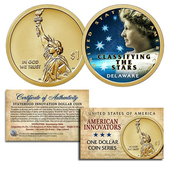 American Innovation Colorized 2019 Statehood $1 Coin - Select from all 4