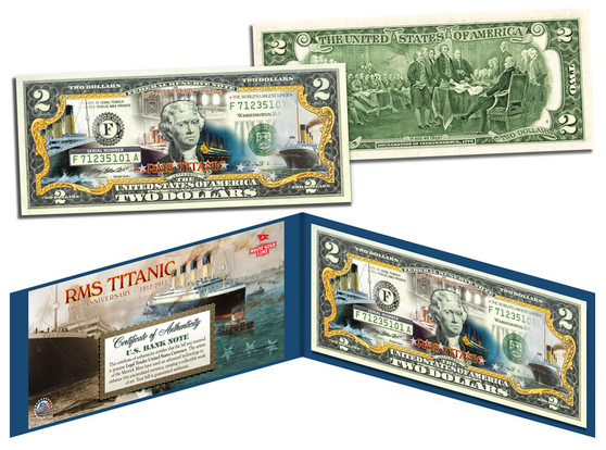 Titanic 100th Anniversary Commemorative $2 Bill