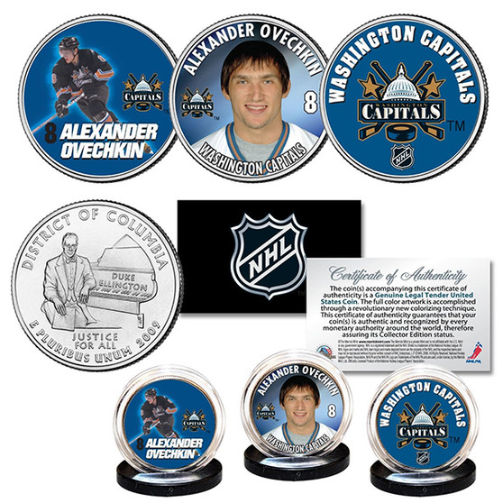 2018 Washington Capitols Stanley Cup Champions 3 Quarter Set