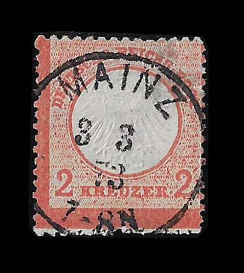 1872 #8 Small Shield 2 Kreuzer Cancelled