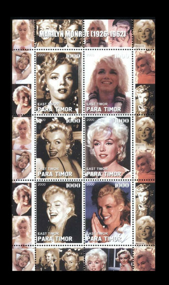 Para Timor 2000 Marilyn Monroe Stamp Sheet 2