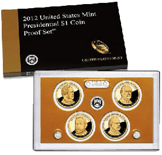 2012 Presidential Dollar Proof Set