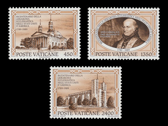 Vatican City 1989 Stamps Ecclesiastical Hierarchy #842-844 MNH