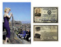 Marilyn Monroe Department Of Defense Novelty 1954 ID Card and 4"x 6" Postcard