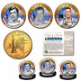 RUTH, MARIS, JUDGE Yankee Greats NY State Quarters 24K Gold Clad 3 Coin Set
