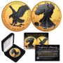 2024 Black Ruthenium on 24K Gold 1 Oz. Silver Eagle