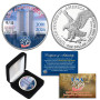 25th Anniversary WTC 9/1l Genuine American Silver Eagle Coin 1 OZ. AMERICA 250