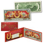 2026 Chinese New Year LUCKY HORSE EDITION Year of HORSE $2 Bill Envelope & Red Folio