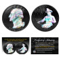 1976 Bicentennial U.S. Quarter - BLACK RUTHENIUM & SILVER HOLOGRAM - HoloNight Edition