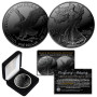 2025 BLACK RUTHENIUM 1 Oz .999 Fine Silver American Eagle U.S. Coin w/ Deluxe Box