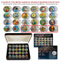 Complete 20 Coin Colorized American Women Quarters Set + 4 Bonus Coins with Case