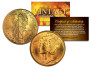 Lot of 2 MERCURY Silver Dimes US Coins 24K GOLD PLATED Winged Liberty w/Capsules