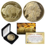2026 24K Gold Plated $50 AMERICAN GOLD BUFFALO Indian Head TRIBUTE Coin with BOX