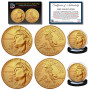 2026 P&D MINT 24K GOLD Plated Enduring Liberty Half Dollar 2 Coin Set BU America 250
