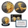 2026-D Enduring Liberty Half Dollar BU Coin America 250 Black Ruthenium with 24K Gold Highlights