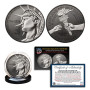 2026-P Enduring Liberty Half Dollar BU Coin America 250 Black Ruthenium with Silver Highlights