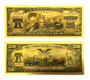 Set of 4 USA 250th Anniversary 1776-2026 Novelty Gold $250 Bills