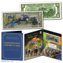JOSE ORTIZ Autographed Horse Racing Jockey Colorized $2 Bill in Large 8" x 10" Display