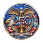 America 250 1 Oz. Tribute Coin - Gold Eagle 250 & Liberty Bell Obverse