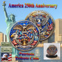 America 250 1 Oz. Tribute Coin - Gold Eagle 250 & Silver Eagle Crest