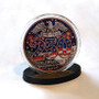 America 250 1 Oz. Tribute Coin - Liberty Flag & 250 Flag
