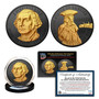 2026-P Revolutionary War Quarter - Black Ruthenium & 24K Gold Highlights - America 250