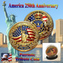 America 250 1 Oz. Tribute Coin - Golden Liberty & Flag