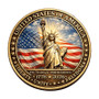 America 250 1 Oz. Tribute Coin - Liberty & Eagle Flags