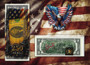 America 250 Declaration Of Independence Colorized & Liberty Signed $2 Bill