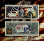 Raising The Flag Colorized & TRIPLE Liberty Signed Star $1 Note LTD of 250