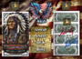 Uncut Sheet of 4 $2 Bills Liberty Colorized - Native American Chief