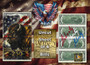 Uncut Sheet of 4 $2 Bills Liberty Colorized America 250 - American Bison